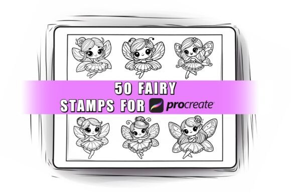 50 Fairy Procreate Stamps Brushes: A Magical Toolkit for Digital Artists