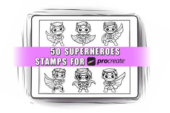 50 Superhero Procreate Stamps Brushes: Unlocking Creative Potential on iPad