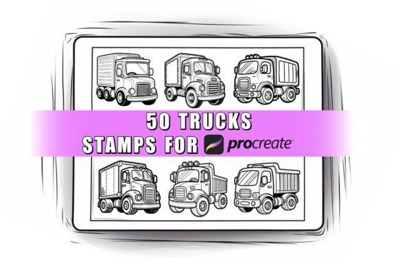 50 Truck Procreate Stamps Brushes: A Designer's Guide