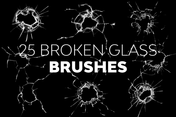 Broken Glass Brushes for Digital Art