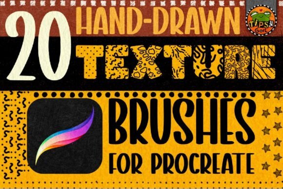 Hand Drawn Texture Brushes for Procreate