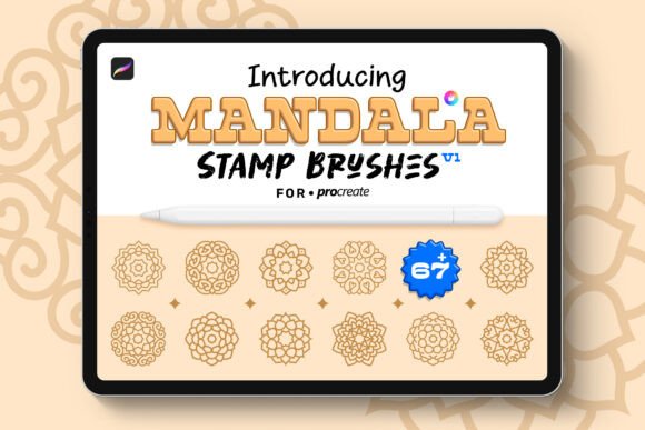 Mandala Stamp Brushes ✦ for Procreate
