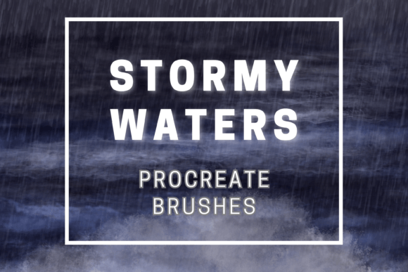 Mastering Atmospheric Depth with Stormy Waters Procreate Brushes X 22