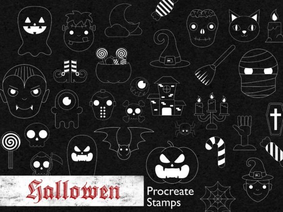Procreate Halloween Ghost Stamps Brushes: Elevate Your Digital Art with Spooky Precision