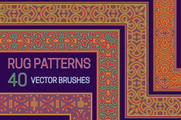 Revolutionizing Interior Visualization with 40 Rug Patterns Vector Brushes