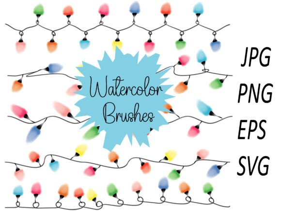 Transform Your Holiday Designs with Watercolour Light Line Brushes for Procreate