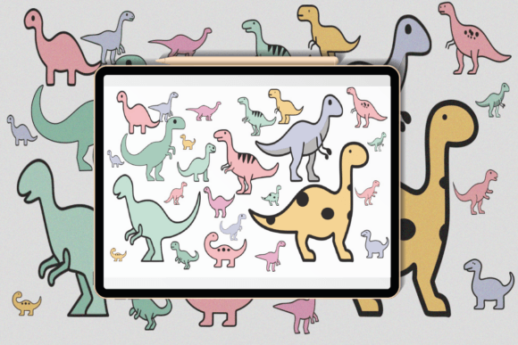 Unlock Prehistoric Creativity with the Dinosaur Procreate Brushes Stamp Set